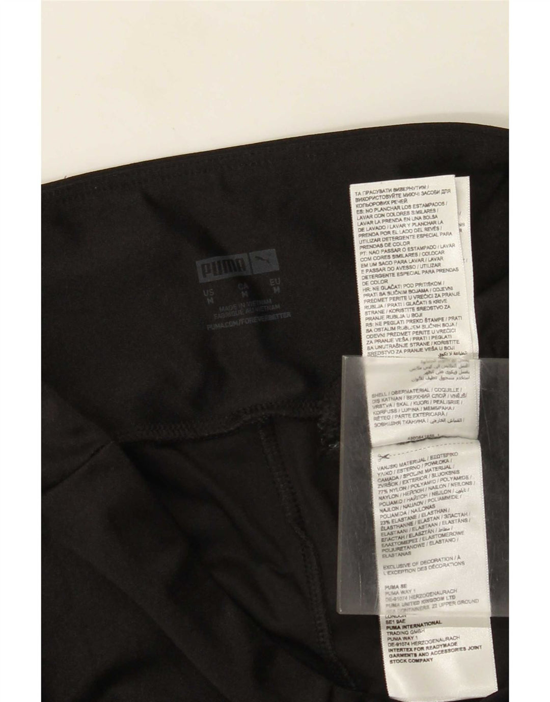 Puma Legging court pour femme UK 12 Nylon noir moyen