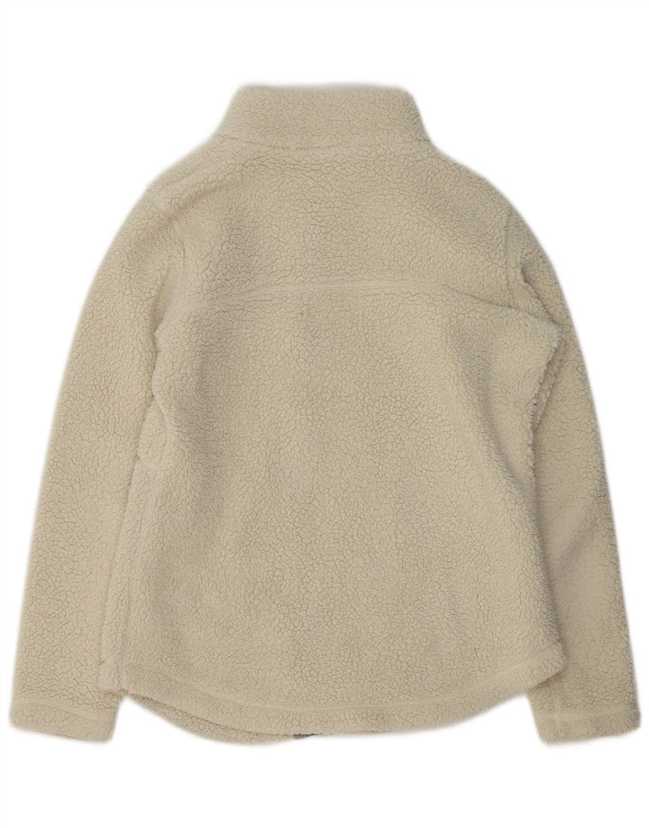 Columbia Veste polaire coupe ample pour femme UK 10 Small Blanc cassé Polyester