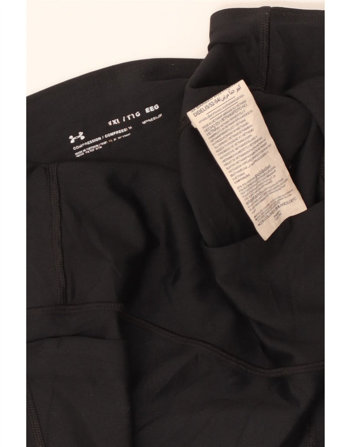 UNDER ARMOUR Leggings Femme UK 20 2XL Noir Polyester