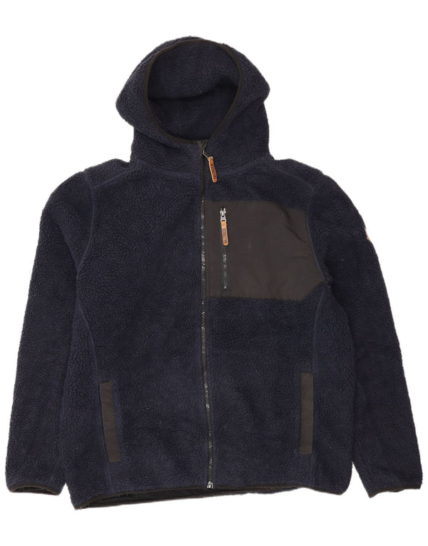 Saltrock Veste polaire à capuche pour homme UK 42 XL Bleu marine Polyester