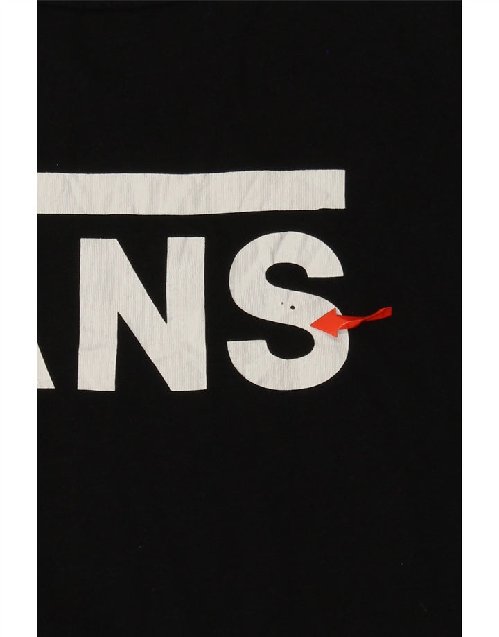 VANS T-shirt graphique pour femme UK 12 Noir moyen