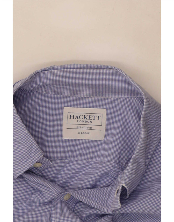 Hackett Chemise Homme XL Bleu Vichy Coton