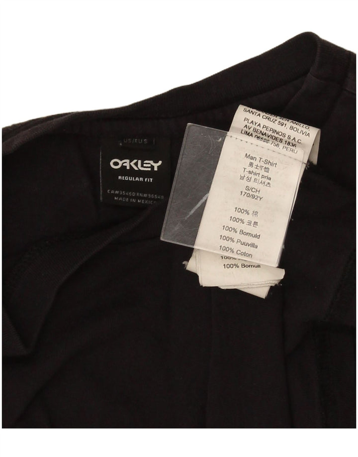Oakley T-shirt graphique pour hommes, petit, en coton noir