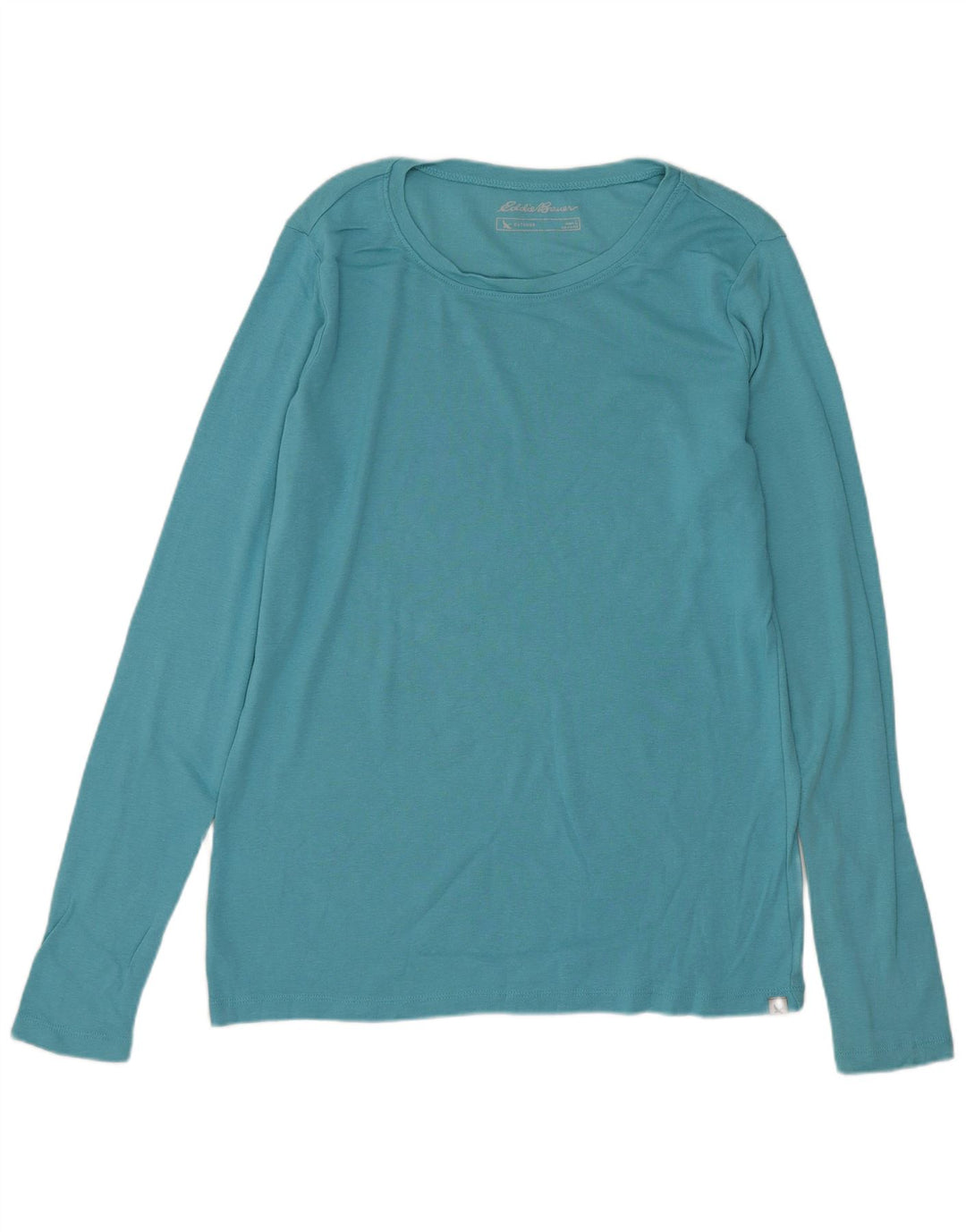 Eddie Bauer Haut à manches longues pour femme UK 14 Large Bleu Coton