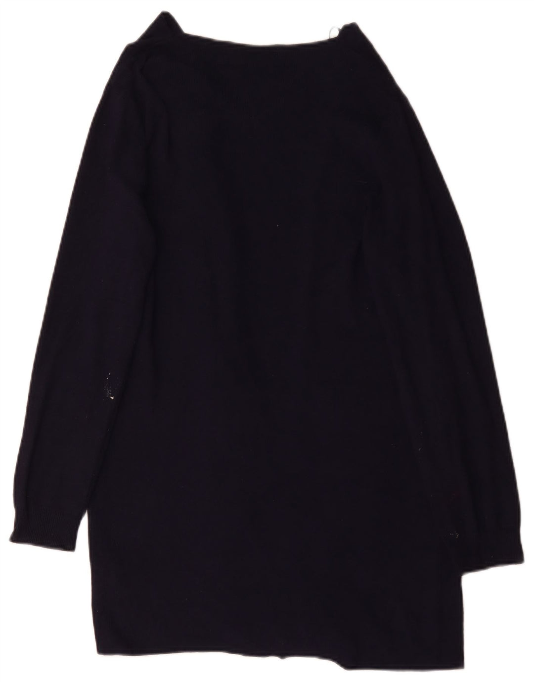 Marks & Spencer Pull cardigan long pour femme UK 14 Bleu marine moyen