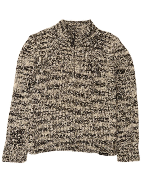 Energie Cardigan Femme Pull UK 18 XL Gris Moucheté Acrylique
