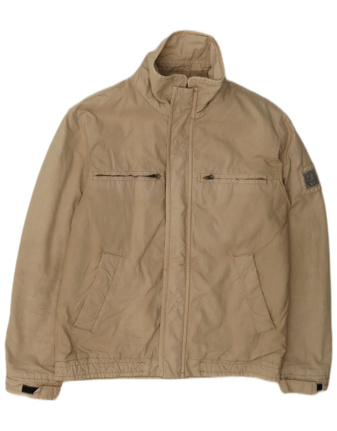 Murphy & Nye Veste utilitaire coupe régulière pour homme UK 38 en coton beige moyen