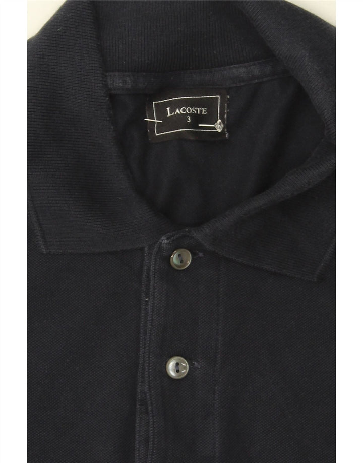 LACOSTE Mens Polo Shirt Size 3 Small Navy Blue Cotton Vintage Lacoste and Second-Hand Lacoste from Messina Hembry 