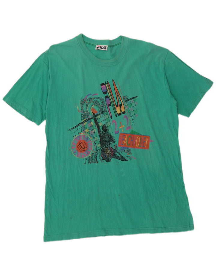 Fila T-Shirt Graphique Homme XL Vert