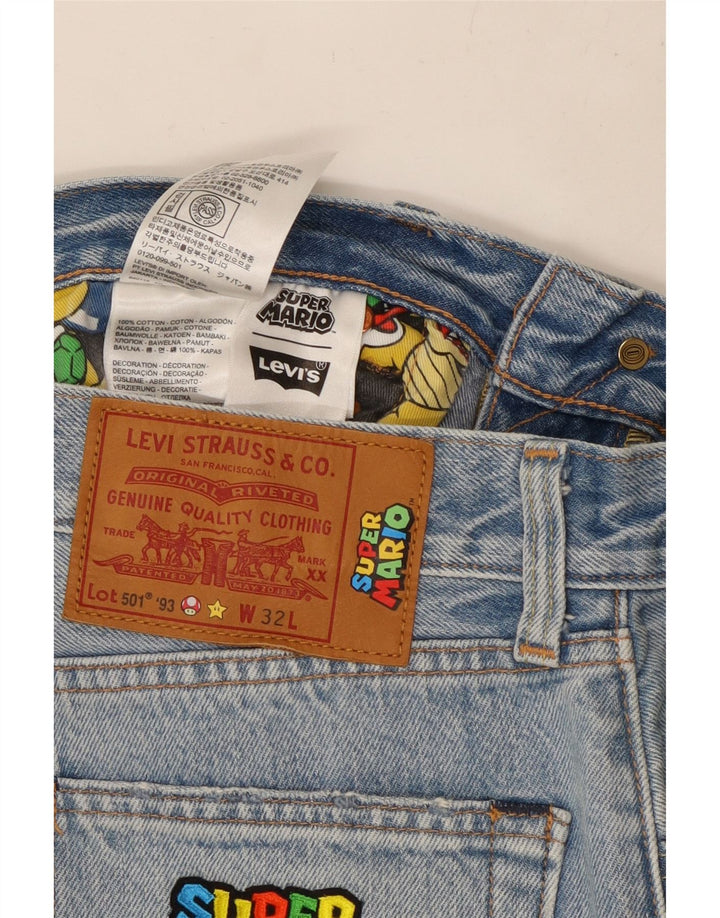 Levi's Short en Jean 501 W32 Homme Bleu Moyen Coton
