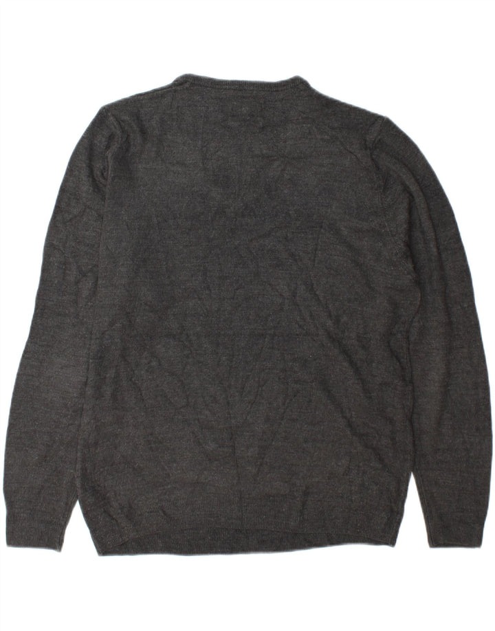 Marks & Spencer Pull col V pour homme en acrylique gris Taille L