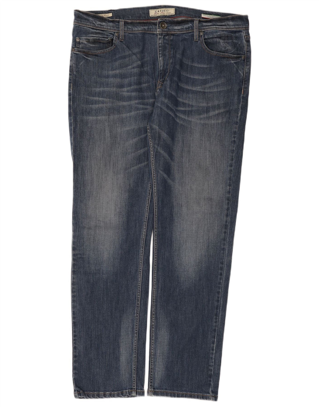 Casucci Jean droit homme W42 L32 bleu coton