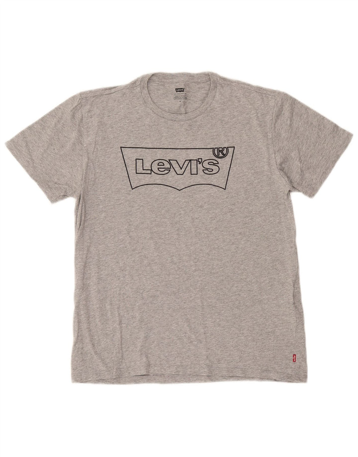 Levi's Tee-Shirt Graphique Homme Gris Moyen Coton