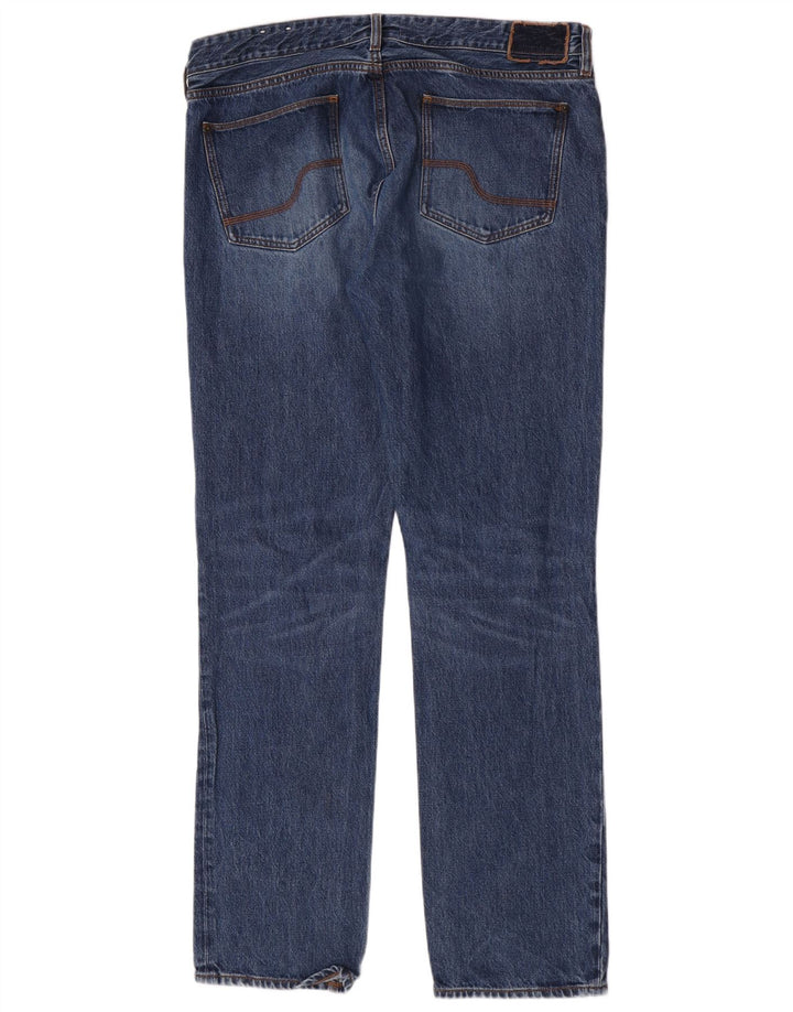 Fat Face Jean droit homme W38 L34 bleu coton