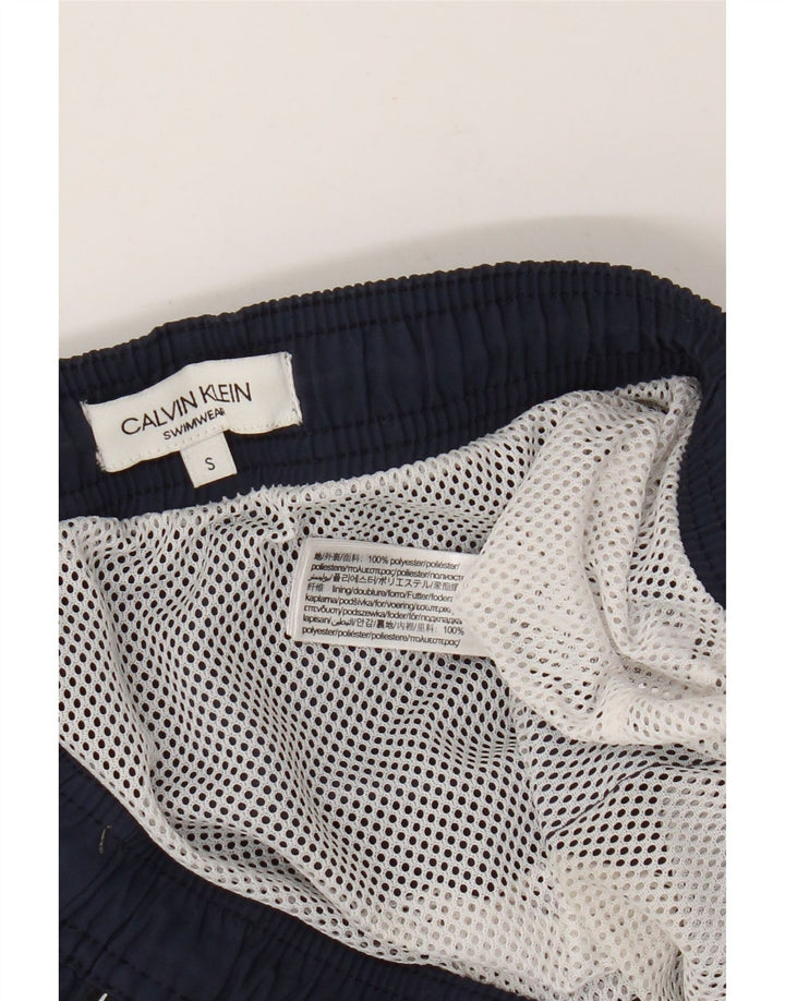 Calvin Klein Short de bain graphique pour homme Petit bleu marine Polyester