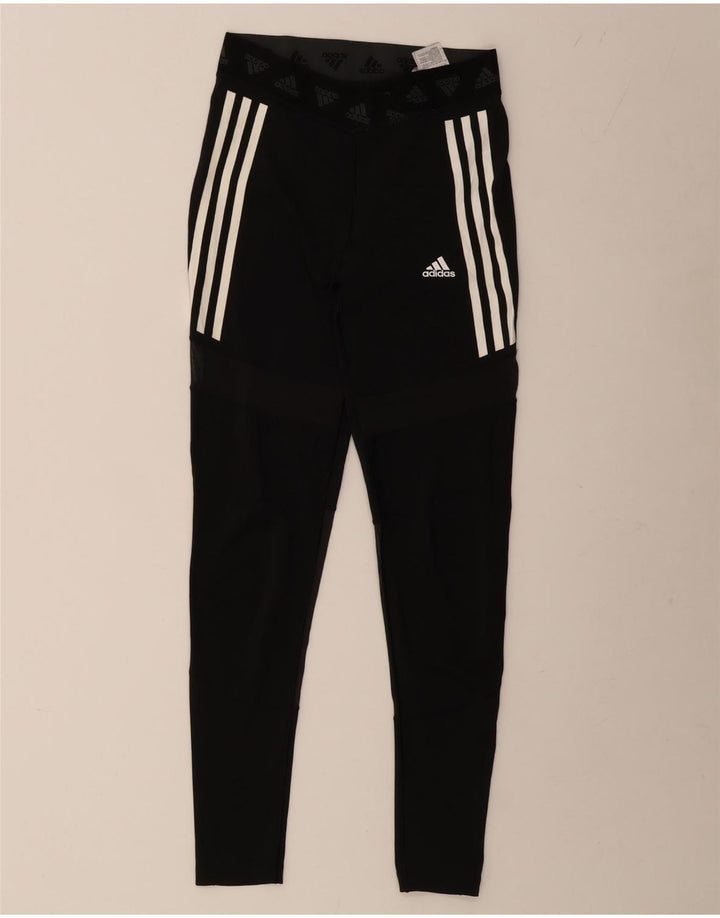 ADIDAS Femmes Aeroready Graphic Leggings UK 12/14 Polyester Noir Moyen
