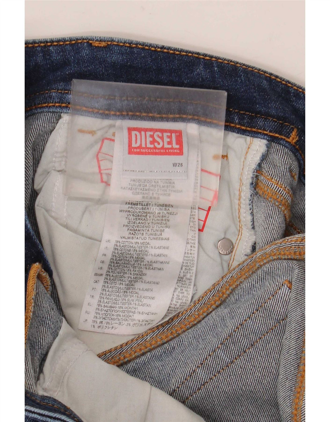 Jean évasé Femme Diesel W26 L32 Bleu Coton