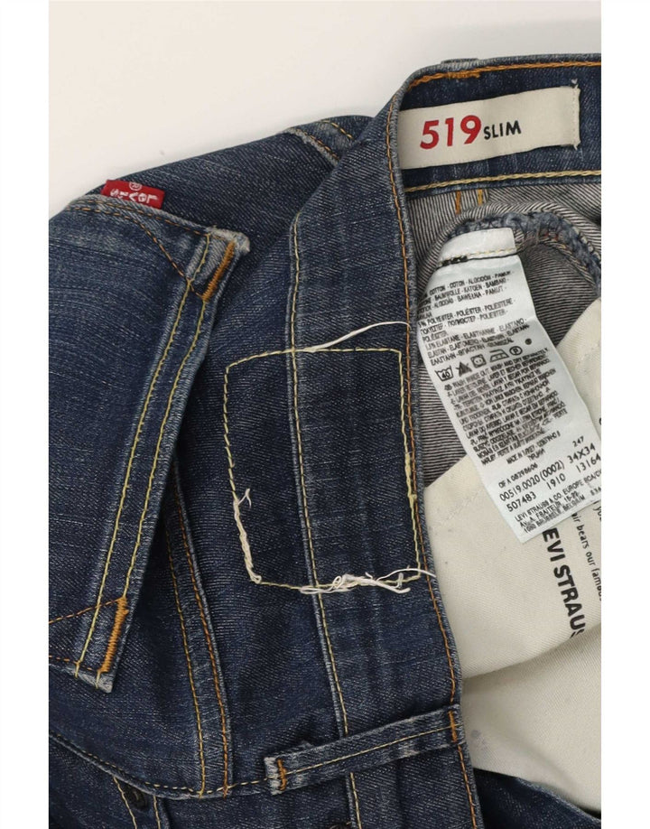 Levi's Jean Slim 519 Homme Bleu W34 L34 Coton