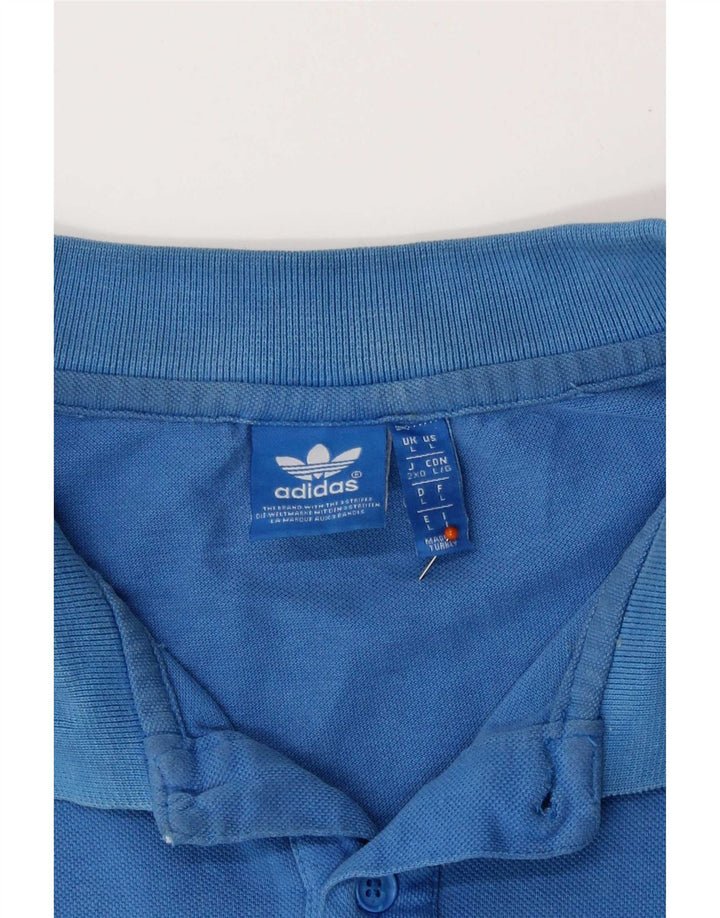 Adidas Polo Homme Grand Bleu Coton