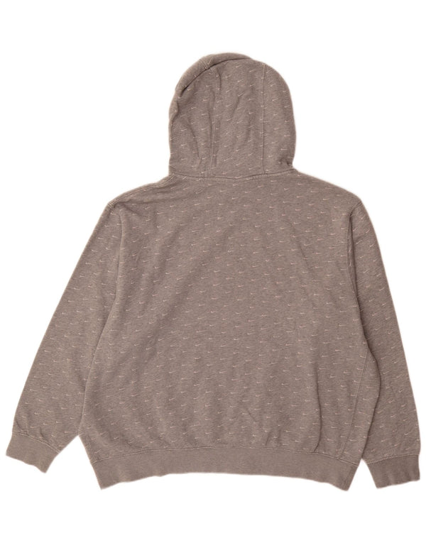 Nike Pull à capuche graphique pour homme 2XL Gris Coton Sports