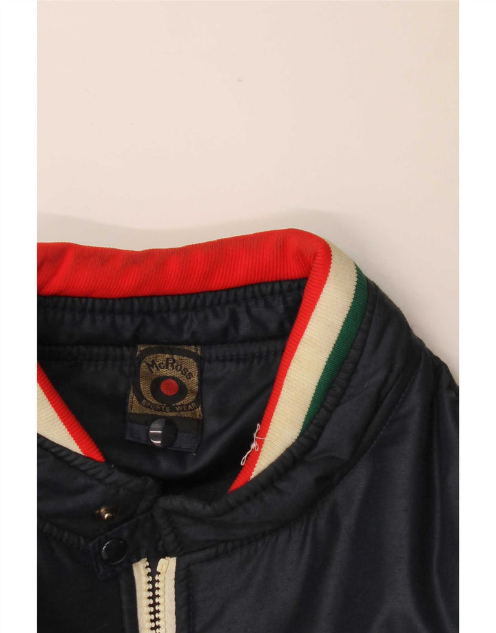 MCROSS Veste Racer Homme UK 38 Bleu Marine Moyen Colorblock