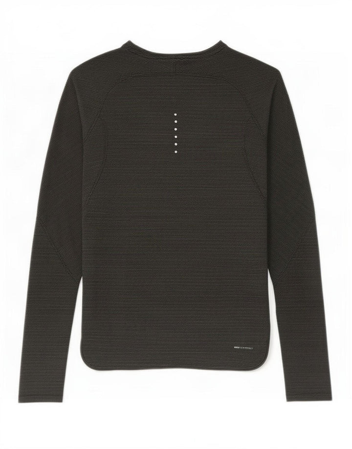 Nike Haut à manches longues pour homme Petit polyester rayé kaki