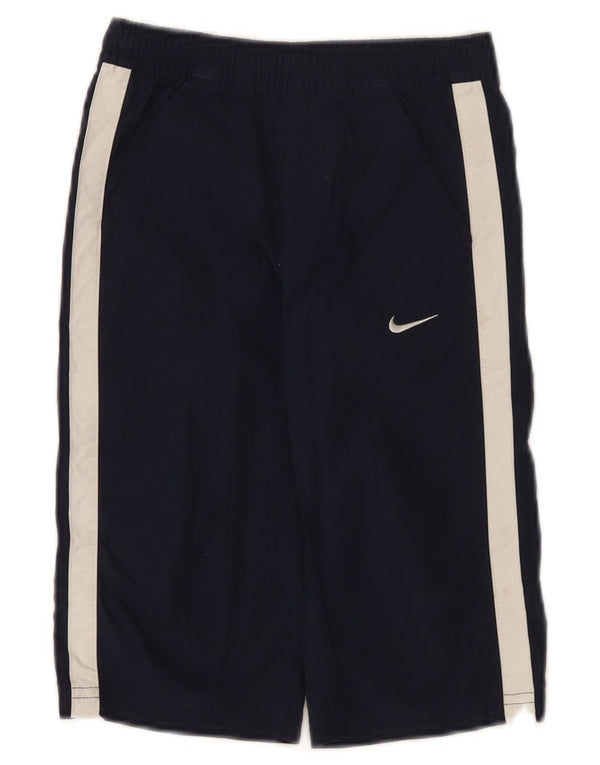 Nike Short de sport graphique pour garçon 5-6 ans Bleu marine moyen colour block