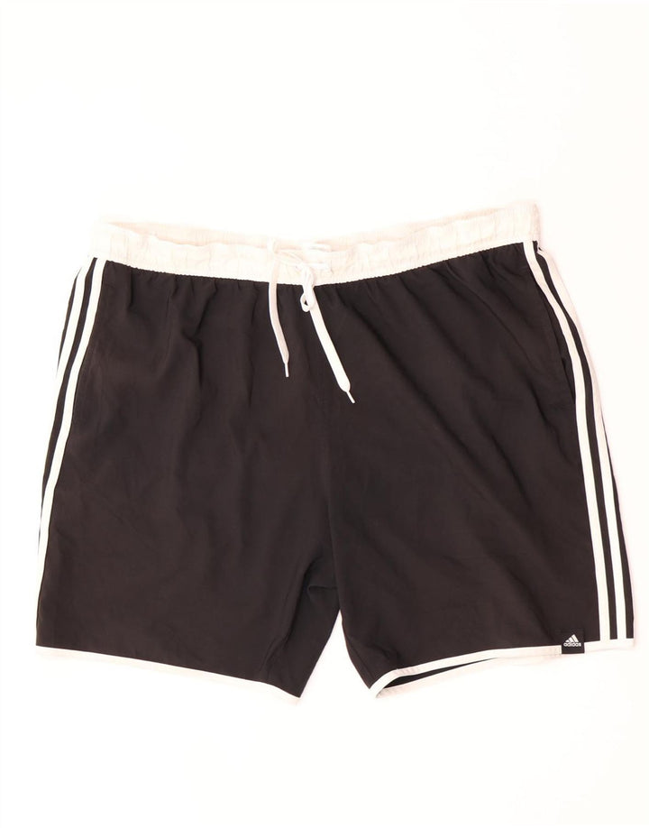 Adidas Short de sport pour homme 3XL Noir Colorblock Polyester