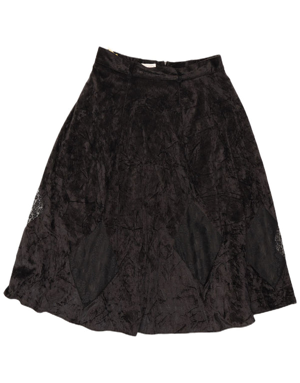 Citylife Jupe trapèze en velours pour femme IT 42 Medium W28 Noir Argyle/Diamant