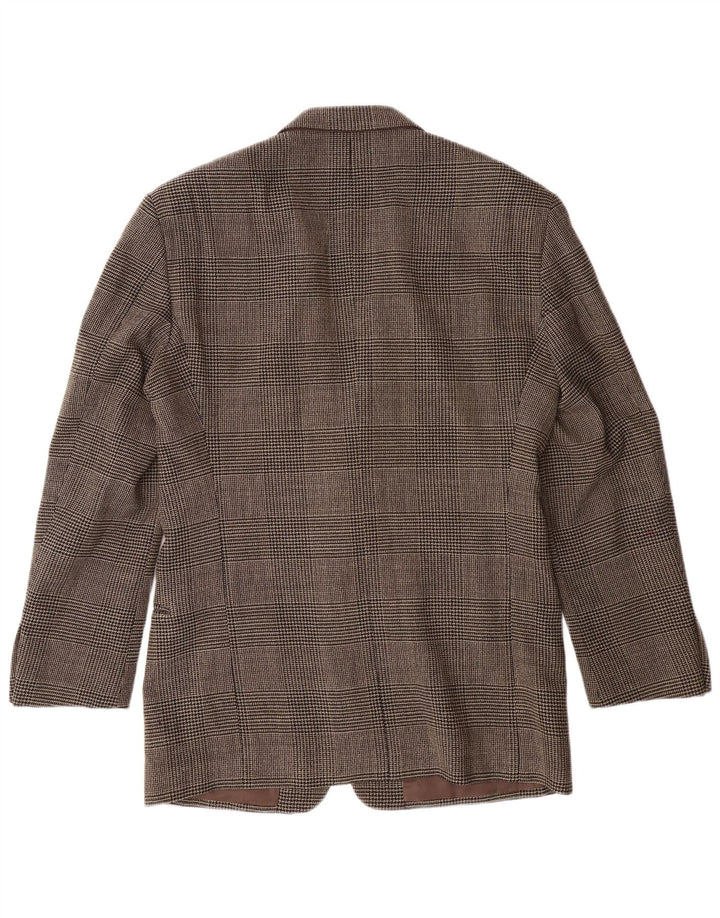 GIORGIO ARMANI Veste Blazer 2 Boutons Homme IT 48 Marron Moyen à Carreaux