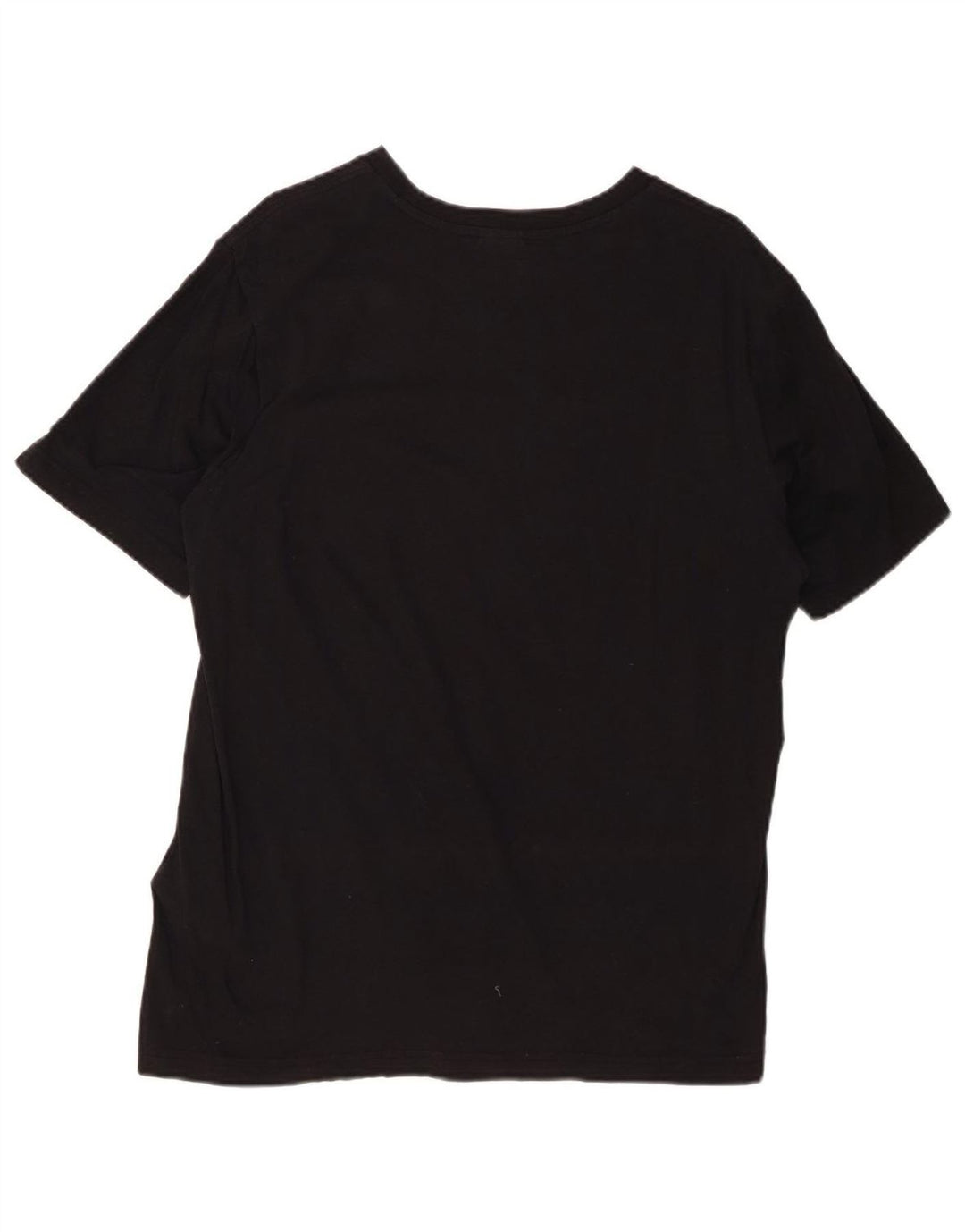 CHAMPION Mens Graphic T-Shirt Top Large Black Cotton