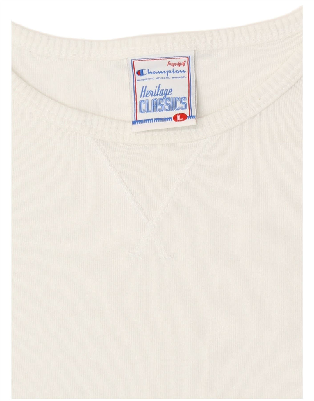 Champion Haut Heritage Classics à manches longues pour femme UK 14 Large Blanc