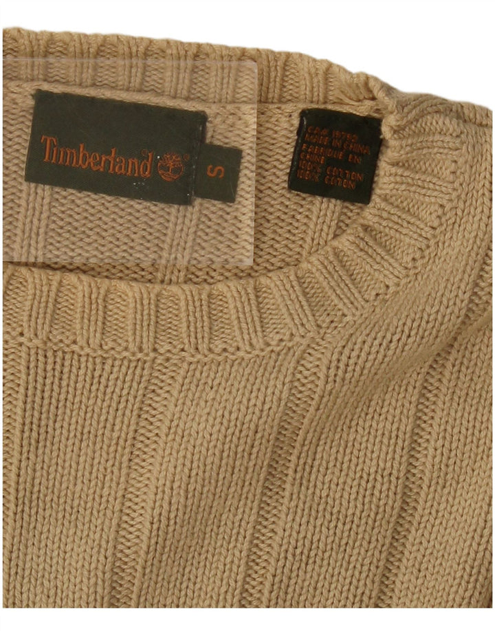 TIMBERLAND Pull col rond homme petit coton beige