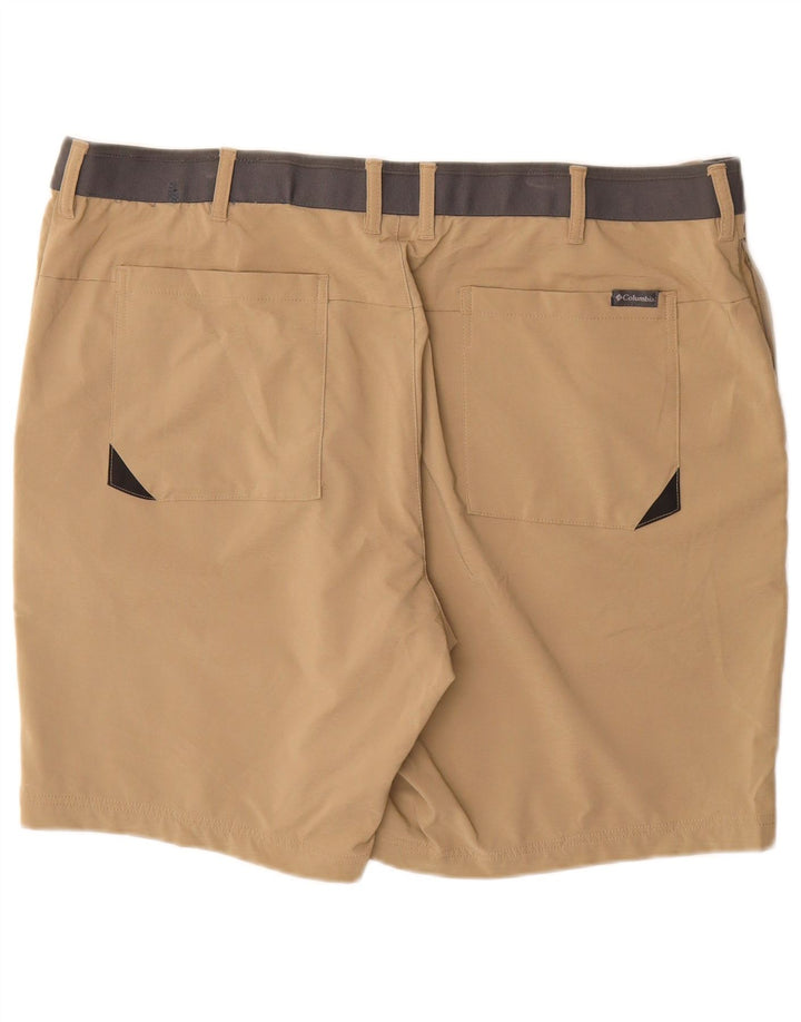 Columbia Short Chino Homme W40 XL Beige Colorblock Polyester