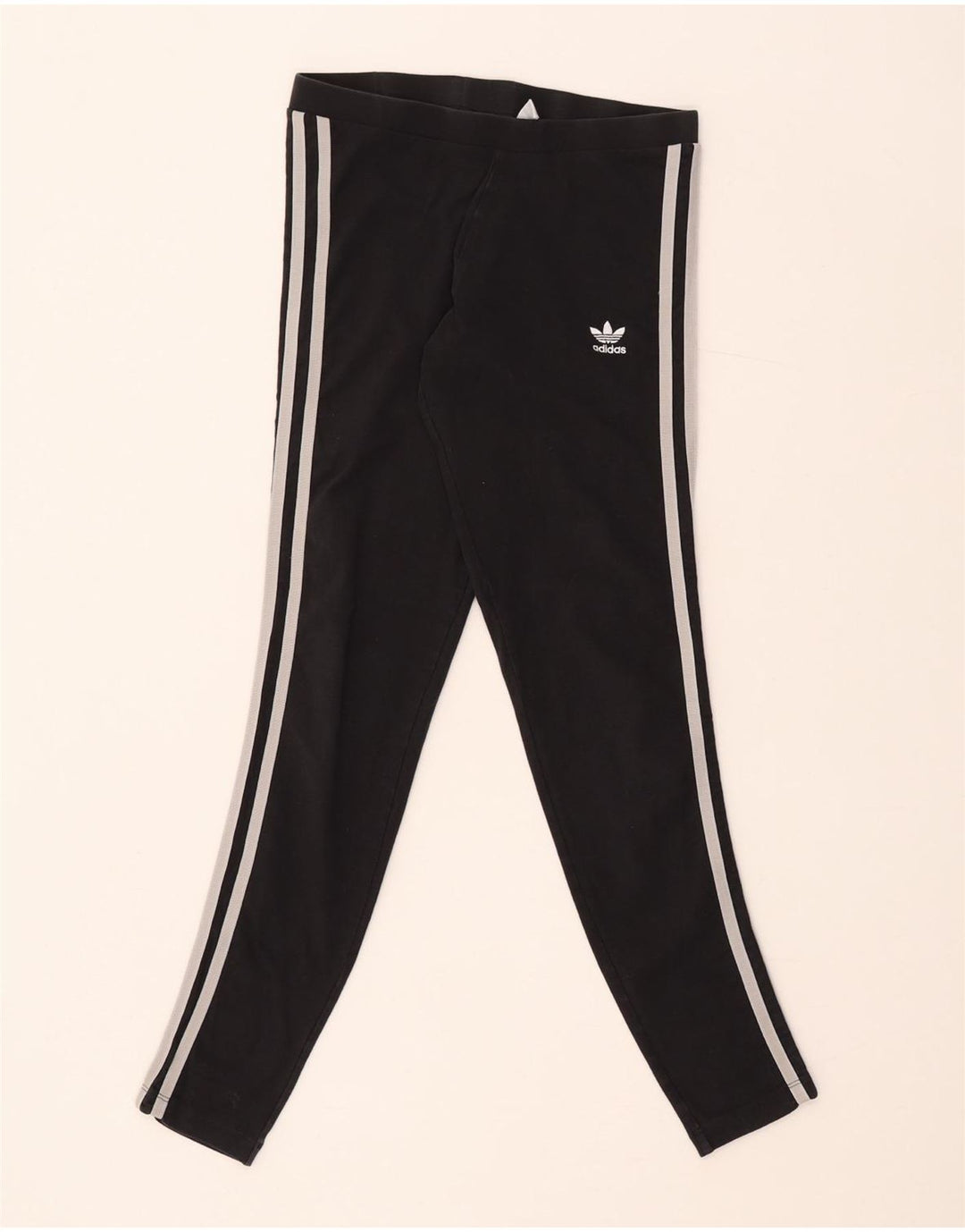 Adidas Leggings Femme UK 8 Petit Coton Noir
