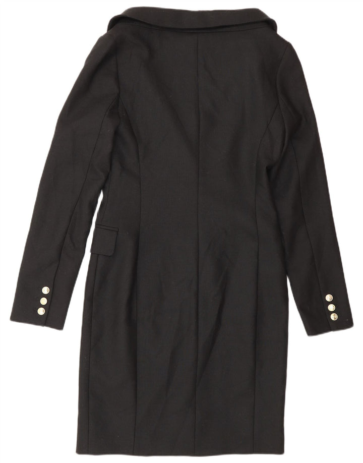 Karen Millen Manteau croisé pour femme UK 8 Petit Noir Polyester