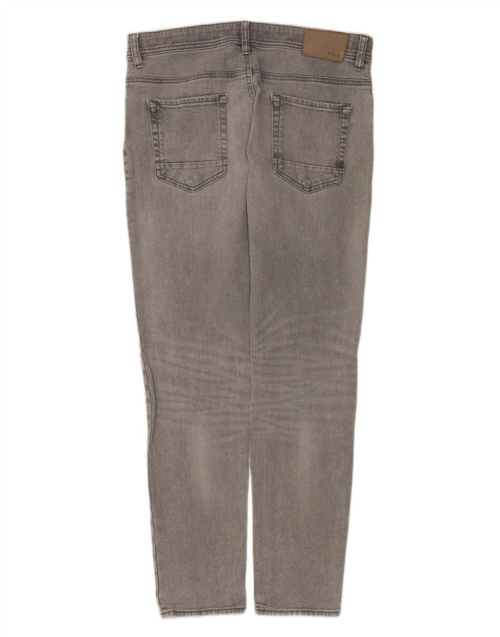 Hugo Boss Jean Slim W34 L32 Gris Coton Homme