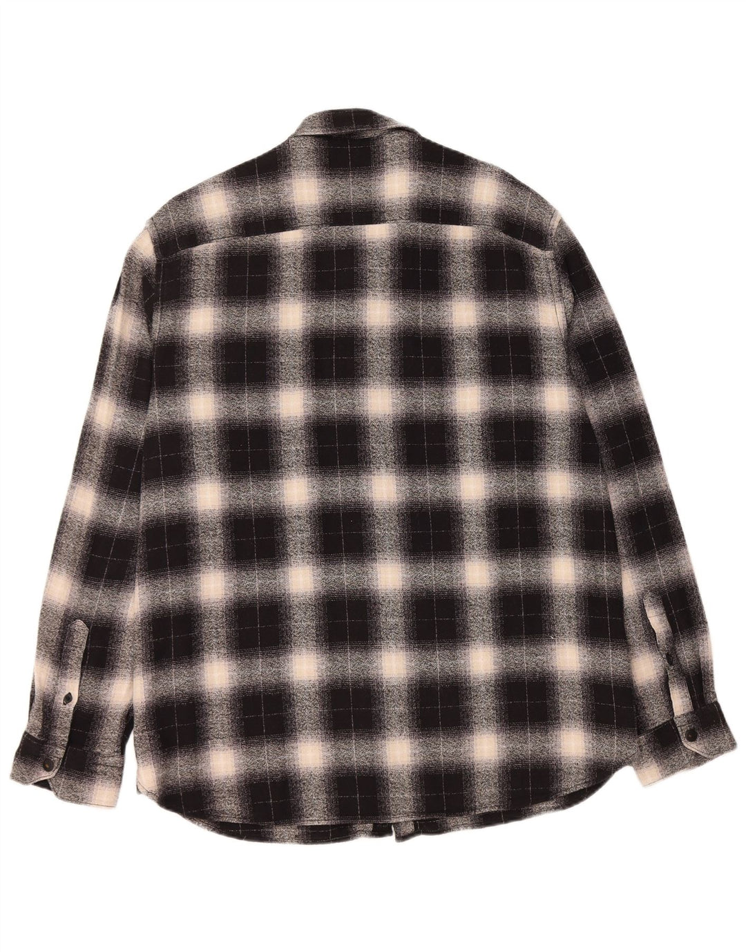 PEPE JEANS Chemise en flanelle coupe classique XL pour homme en coton à carreaux noirs