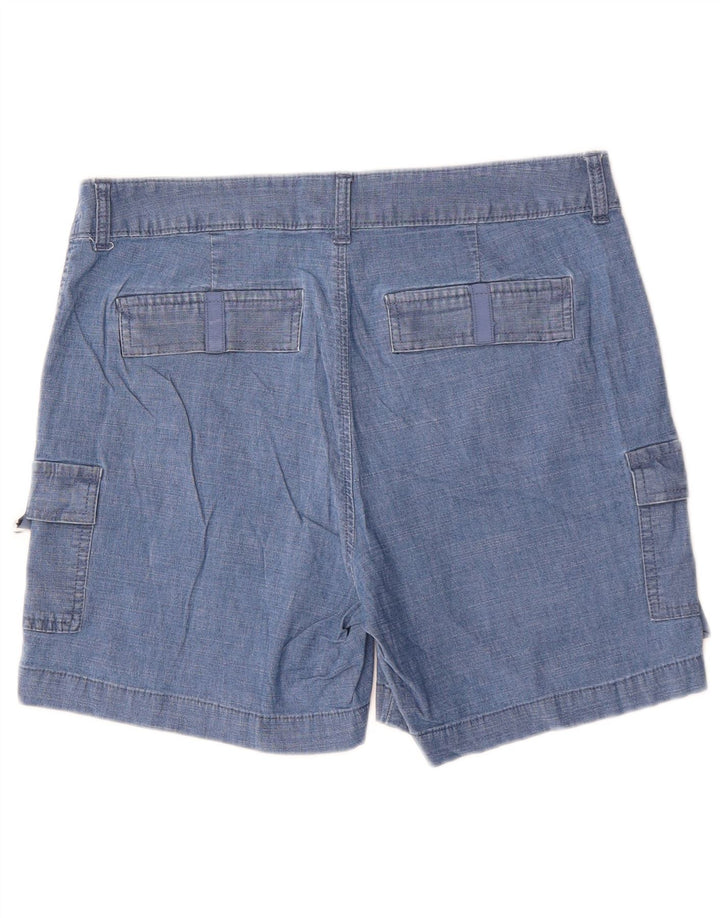 LEE Short cargo taille moyenne pour femme, coupe régulière, US 14 XL W36, coton bleu