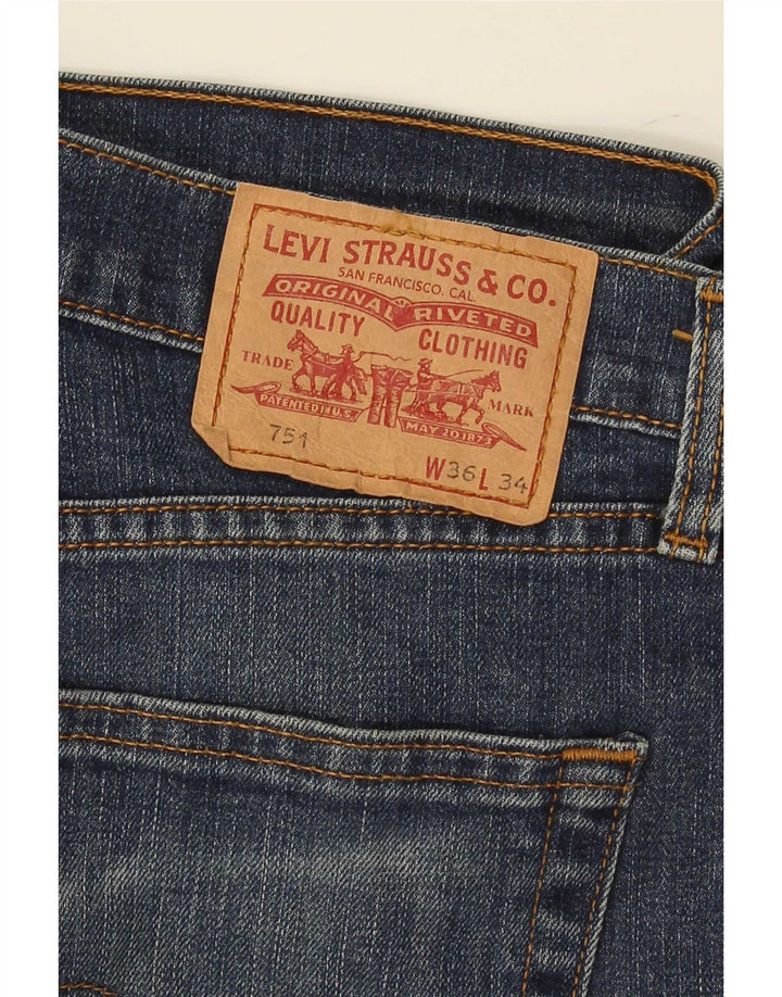 Levi's Jean Droit 751 Homme Bleu Marine W36 L29 Coton