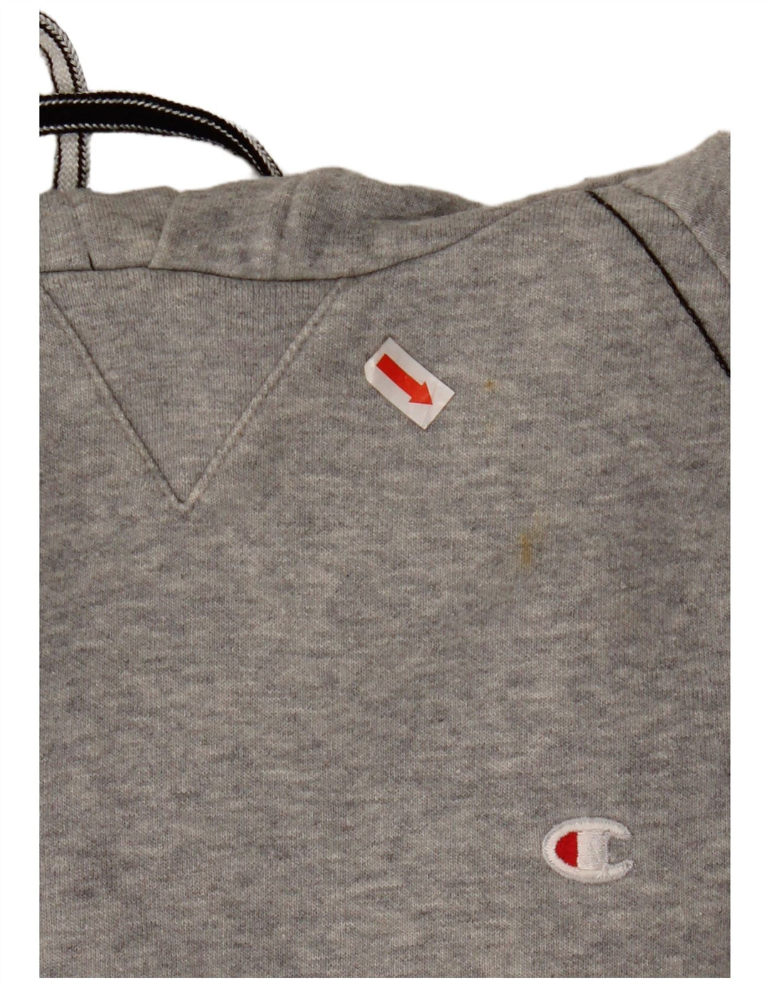 CHAMPION Pull à Capuche Homme Gris Moyen Coton