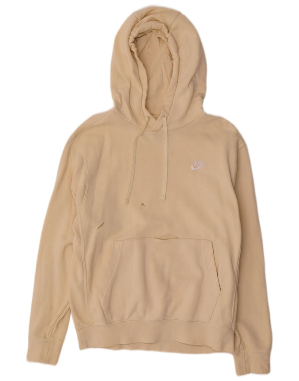 Nike Pull à capuche pour homme en coton blanc cassé Small