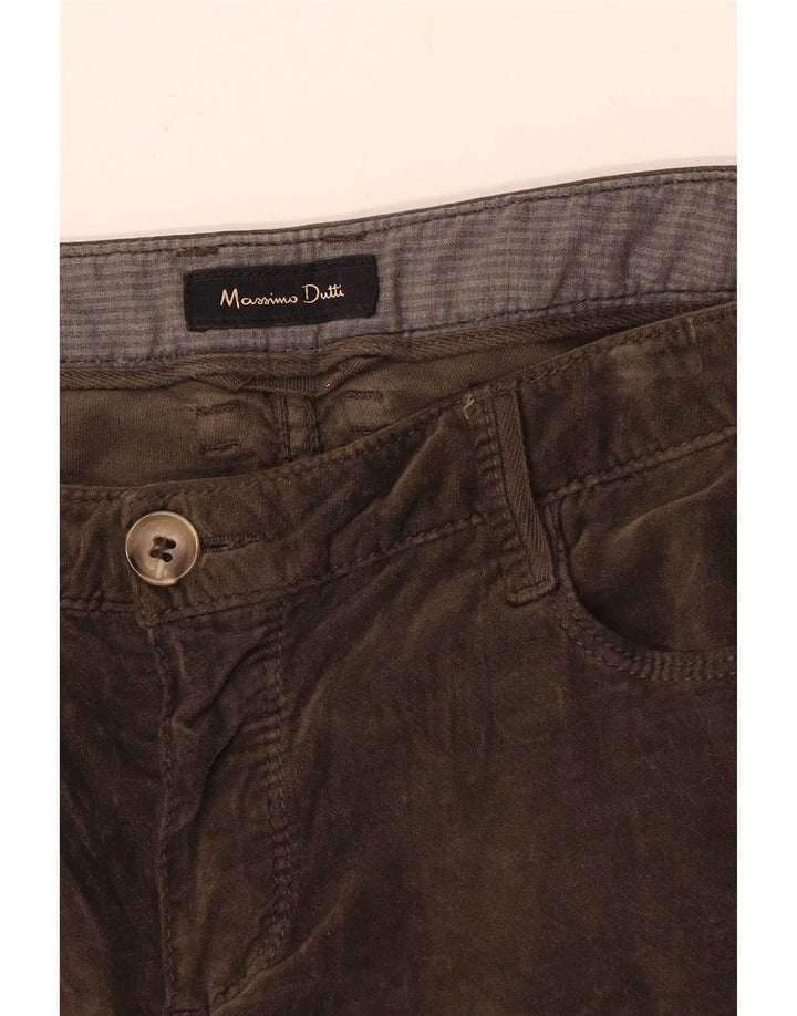Massimo Dutti Pantalon décontracté slim pour femme W28 L32 Marron