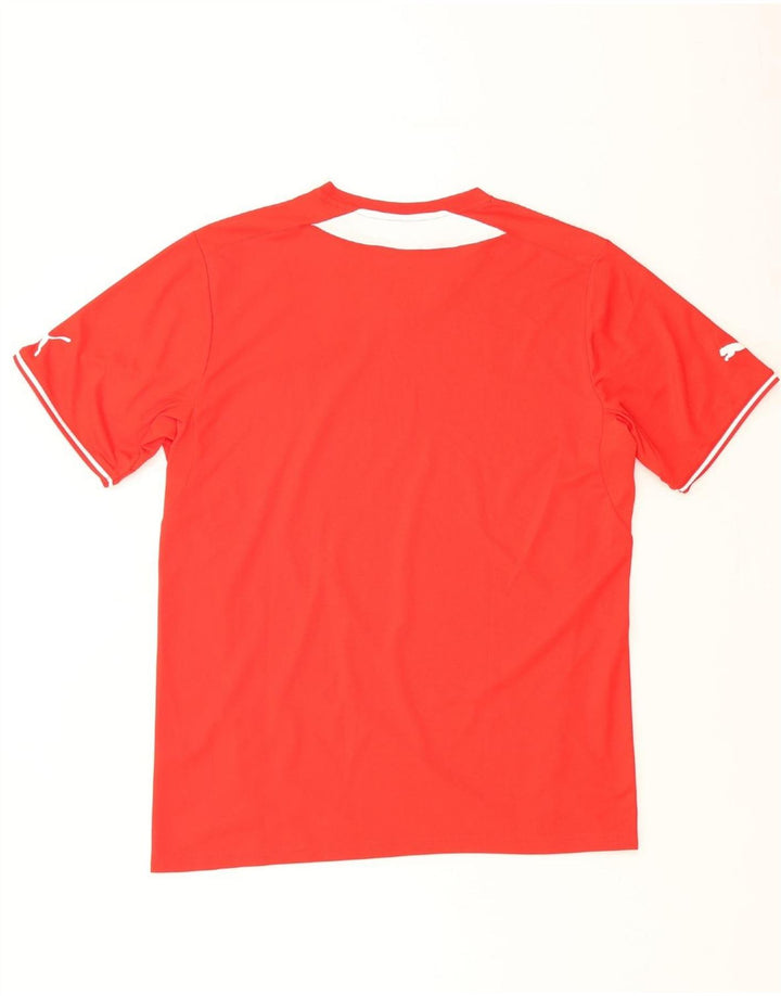 PUMA Mens T-Shirt Top XL Red Polyester Vintage Puma and Second-Hand Puma from Messina Hembry 