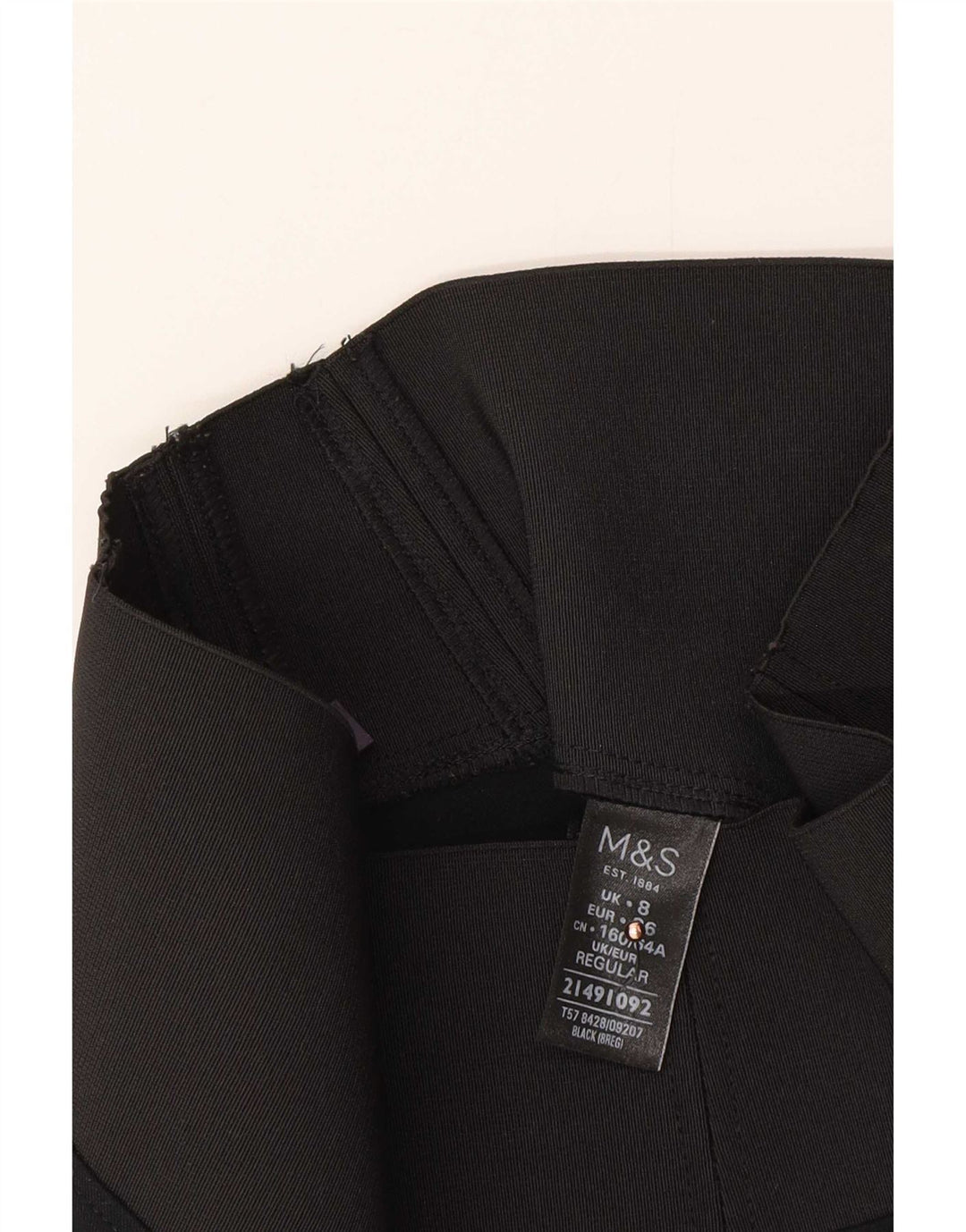 Marks & Spencer Leggings Femme UK 8 Small Noir Viscose
