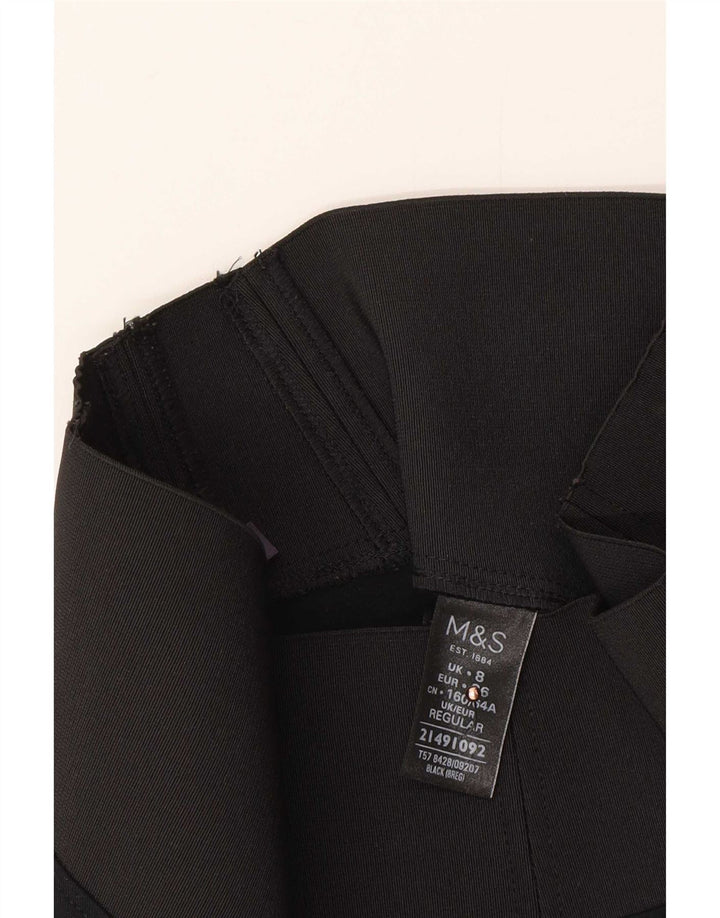 Marks & Spencer Leggings Femme UK 8 Small Noir Viscose