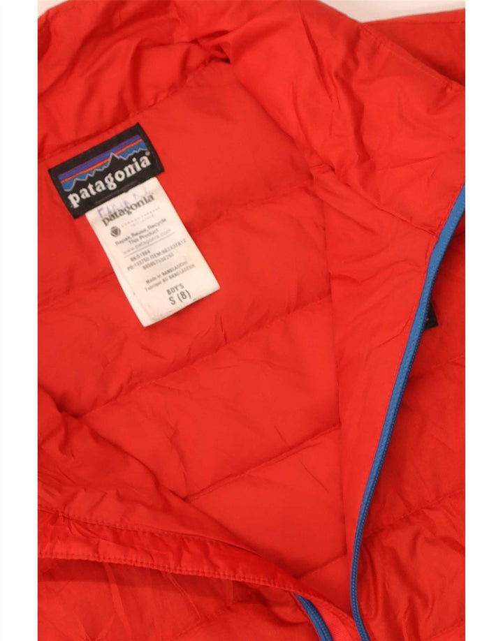 Patagonia Veste matelassée garçon 7-8 ans Petit Rouge Polyester