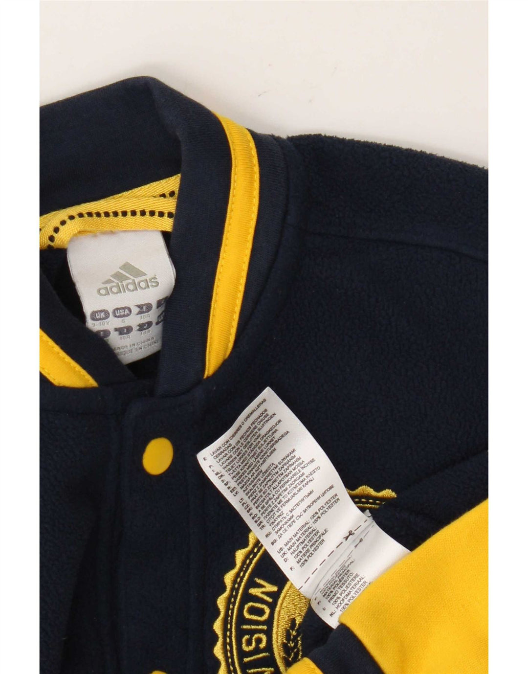 Veste Adidas Graphic Fleece Garçon 9-10 ans Bleu Marine Colourblock