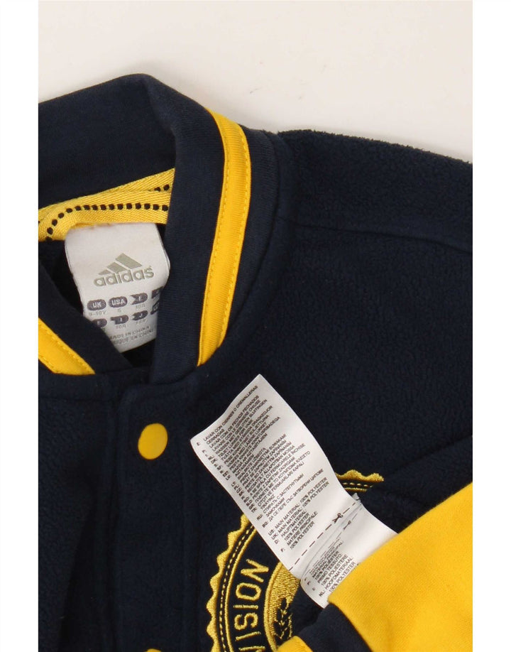 Veste Adidas Graphic Fleece Garçon 9-10 ans Bleu Marine Colourblock
