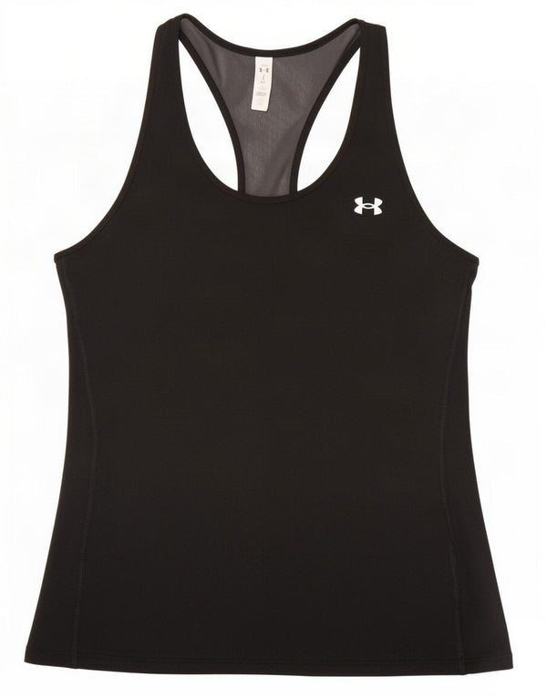 Under Armour Heat Gear Débardeur pour femme UK 8 Small Noir